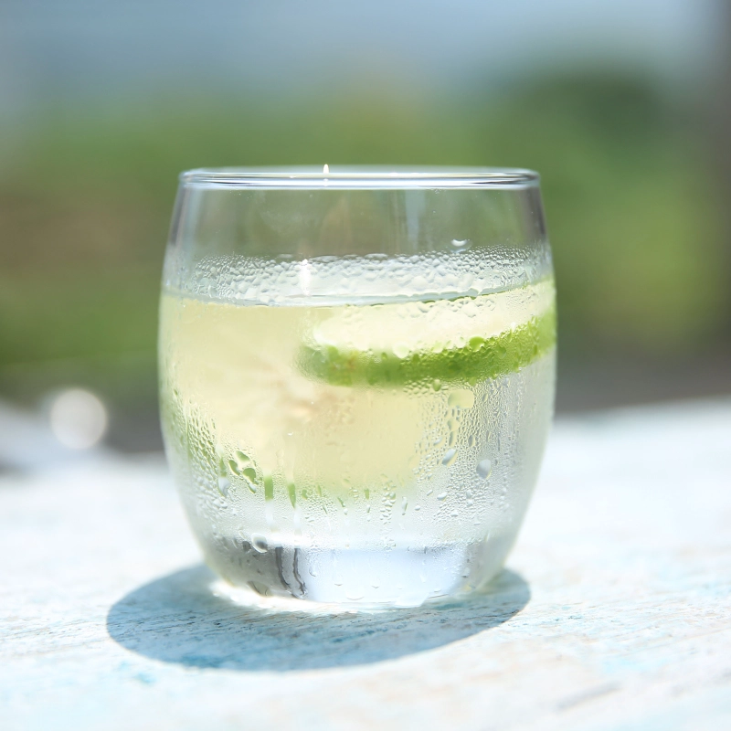 eau claire en verre highball tasse de cocktails de cocktail gobelet lourd fond