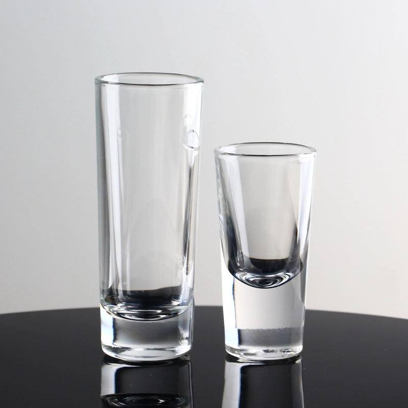 1,5 oz de copos de copos transparentes com base pesada