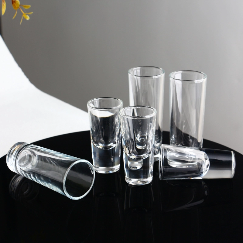 1,5 oz de copos de copos transparentes com base pesada