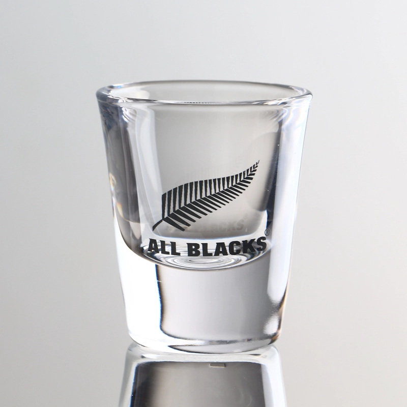 2 oz de atirador de licor pesado atirador transparente de logotipo personalizado para espírito