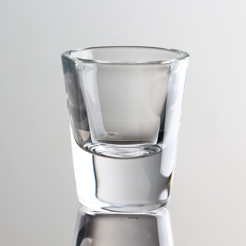 2 oz de atirador de licor pesado atirador transparente de logotipo personalizado para espírito