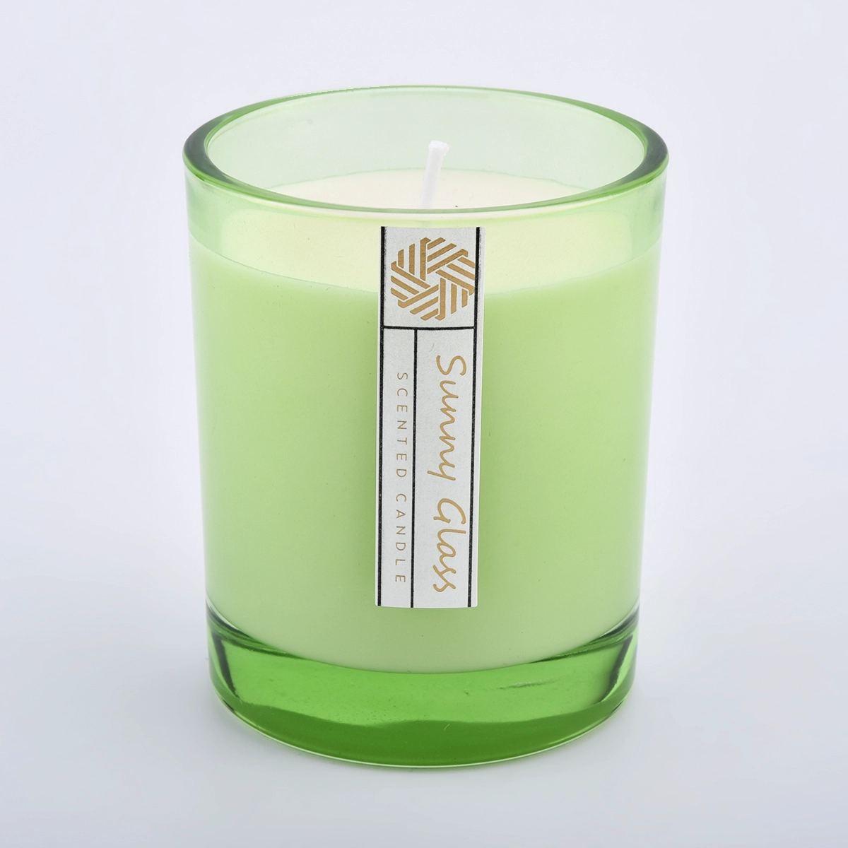 Cylinder Glass Candle Jars Wholesale 8oz White Candle Holder