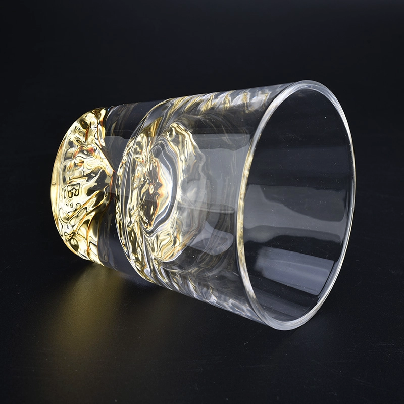 Benutzerdefinierte transparente Glaskerzengläser mit Bergdesign