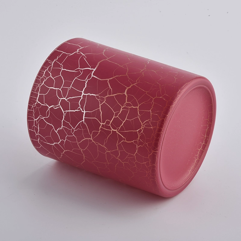 10 oz glas stearinlys med speckle maleri