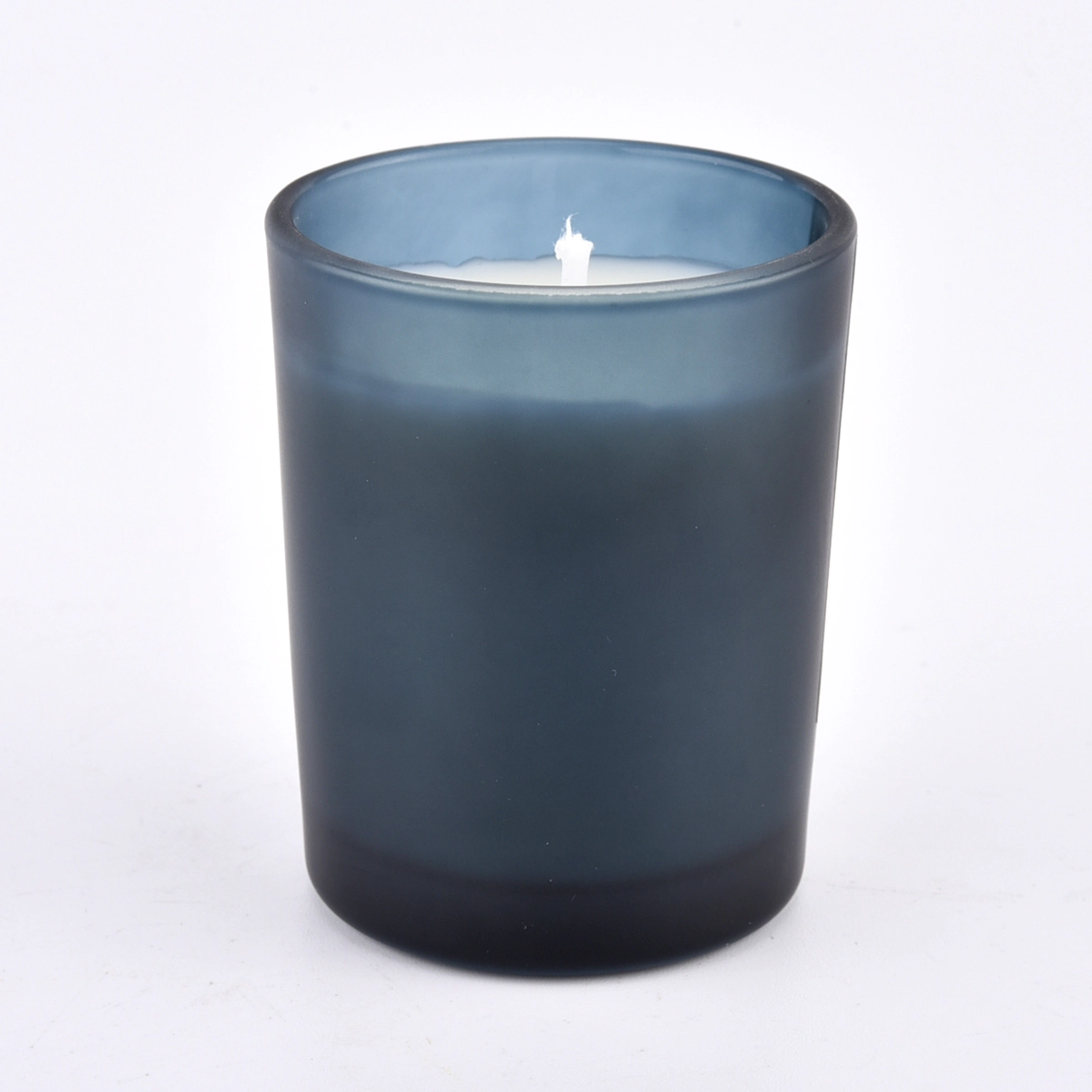 Frosted color votive glass candle holders