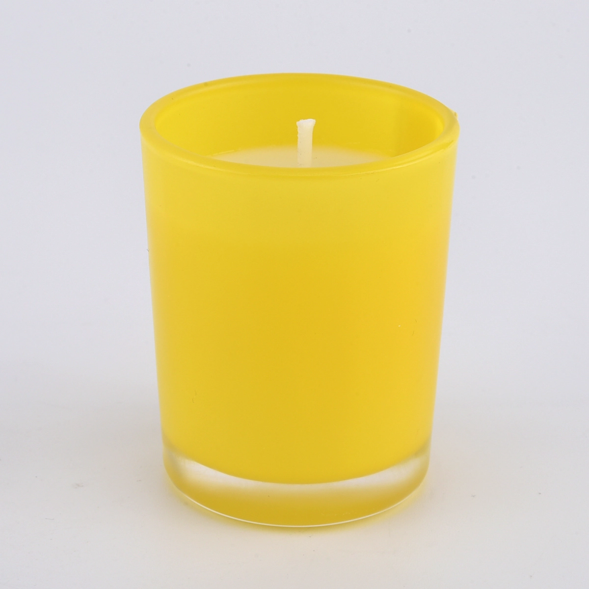 translucent luxury frosted pink candle jar Sunny Glassware