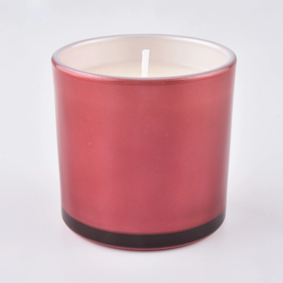 home decor metal red color glass votive jar home decor metal red color glass votive jar