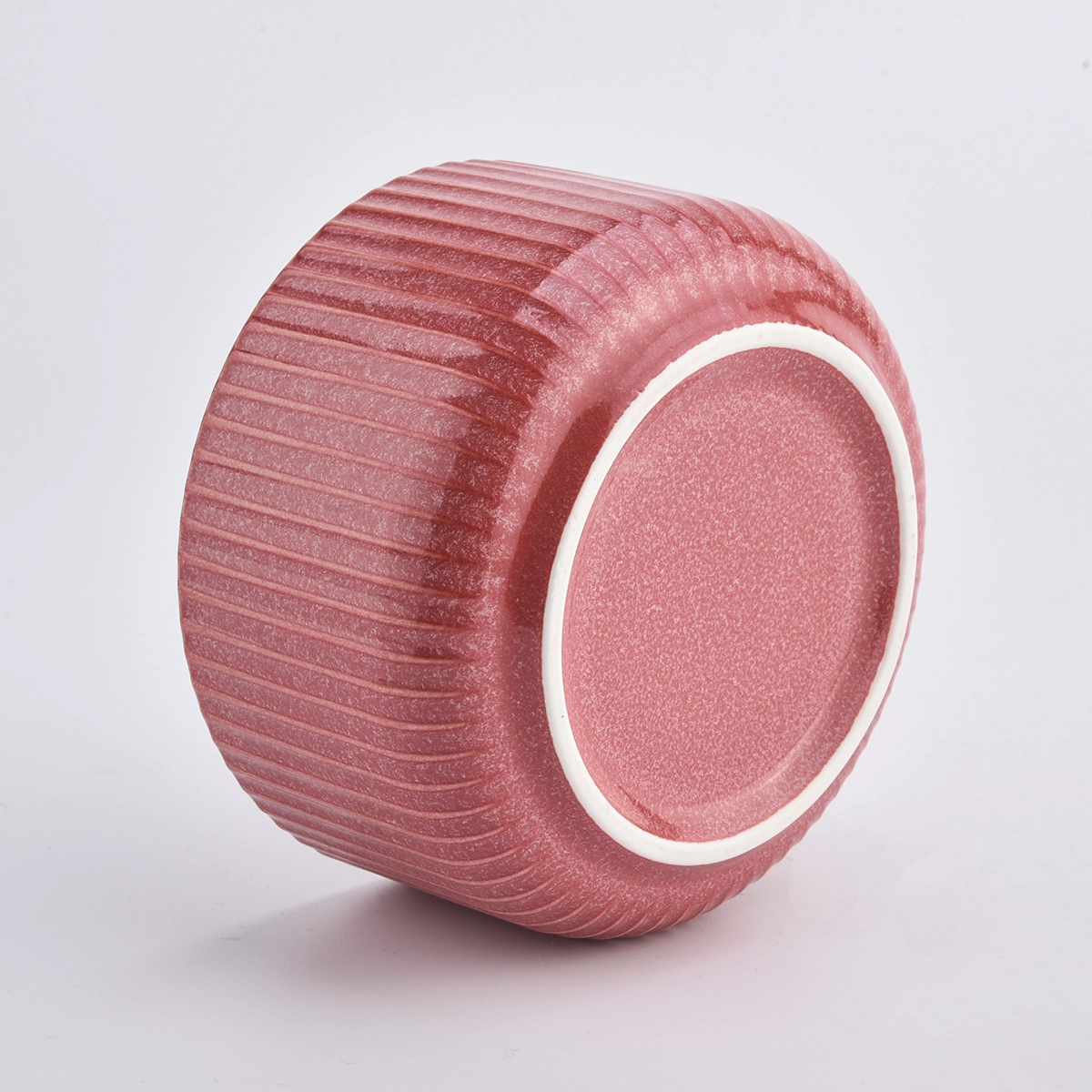 Sunny designed home decor texture ceramic pink candle holders Sunny designed home decor texture ceramic pink candle holders