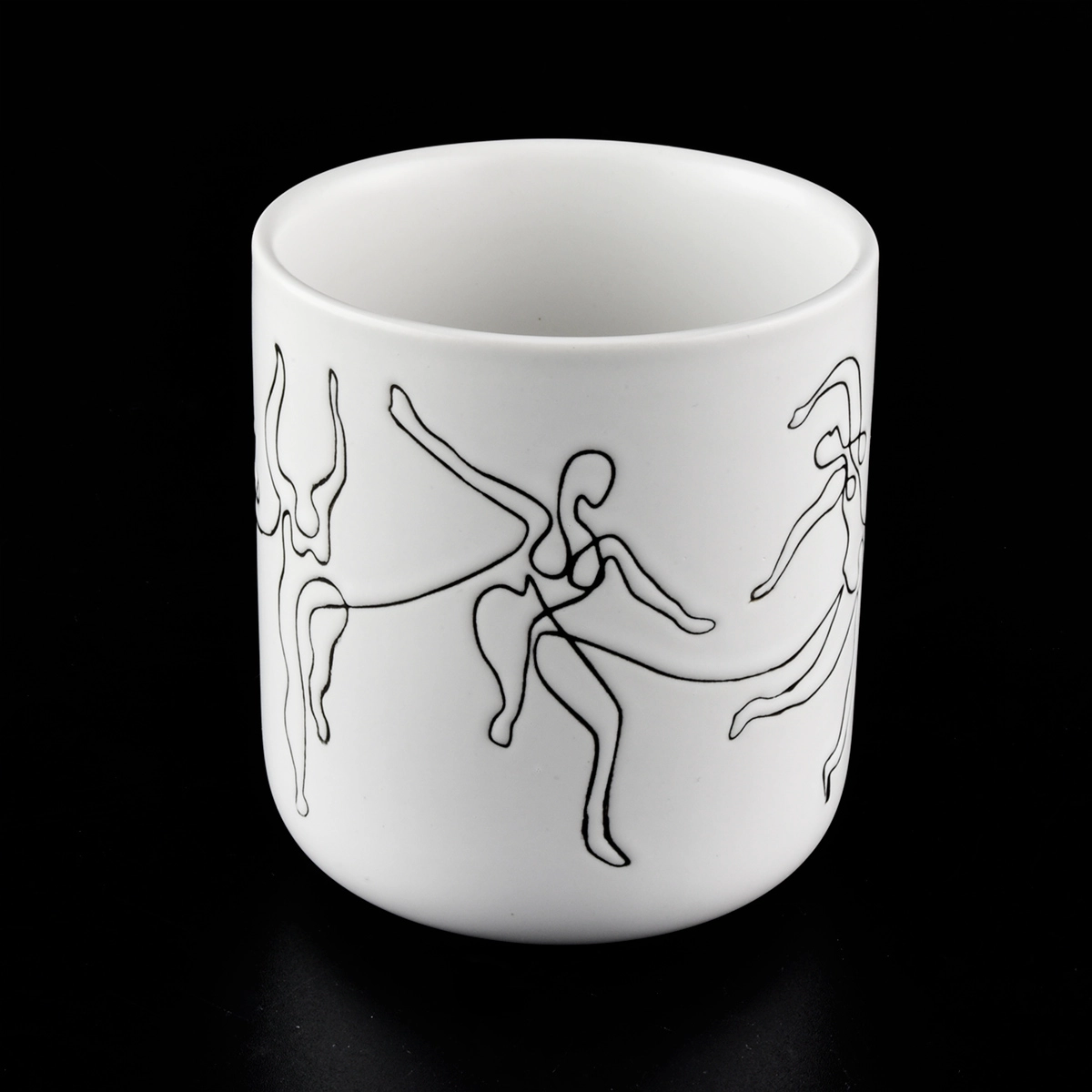 Unique Matte White Ceramic Candle Vessels Unique Matte White Ceramic Candle Vessels