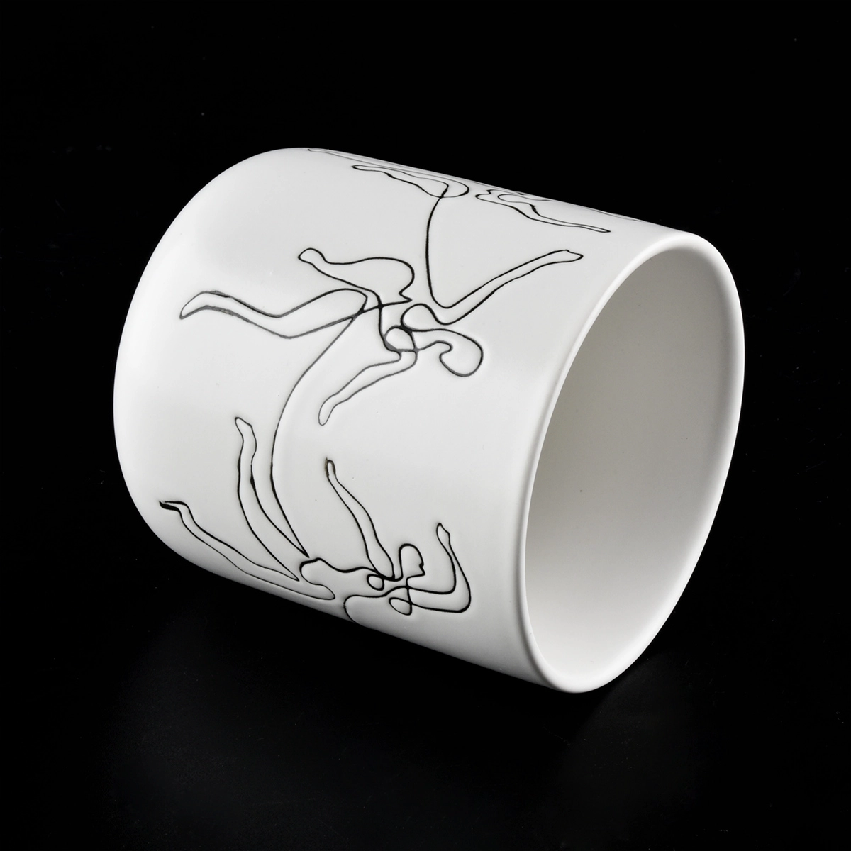 Unique Matte White Ceramic Candle Vessels Unique Matte White Ceramic Candle Vessels