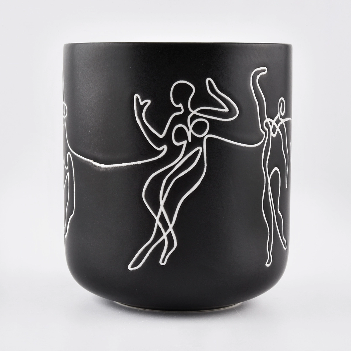 Unique Matte White Ceramic Candle Vessels - COPY - 1f20rh