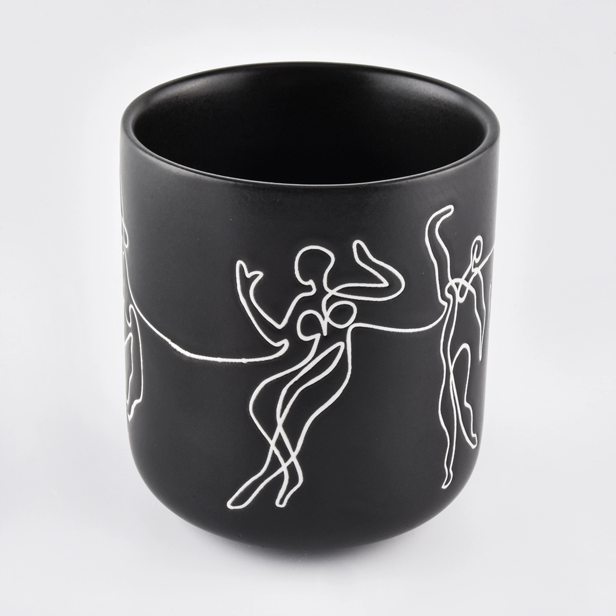 Unique Matte White Ceramic Candle Vessels - COPY - 1f20rh