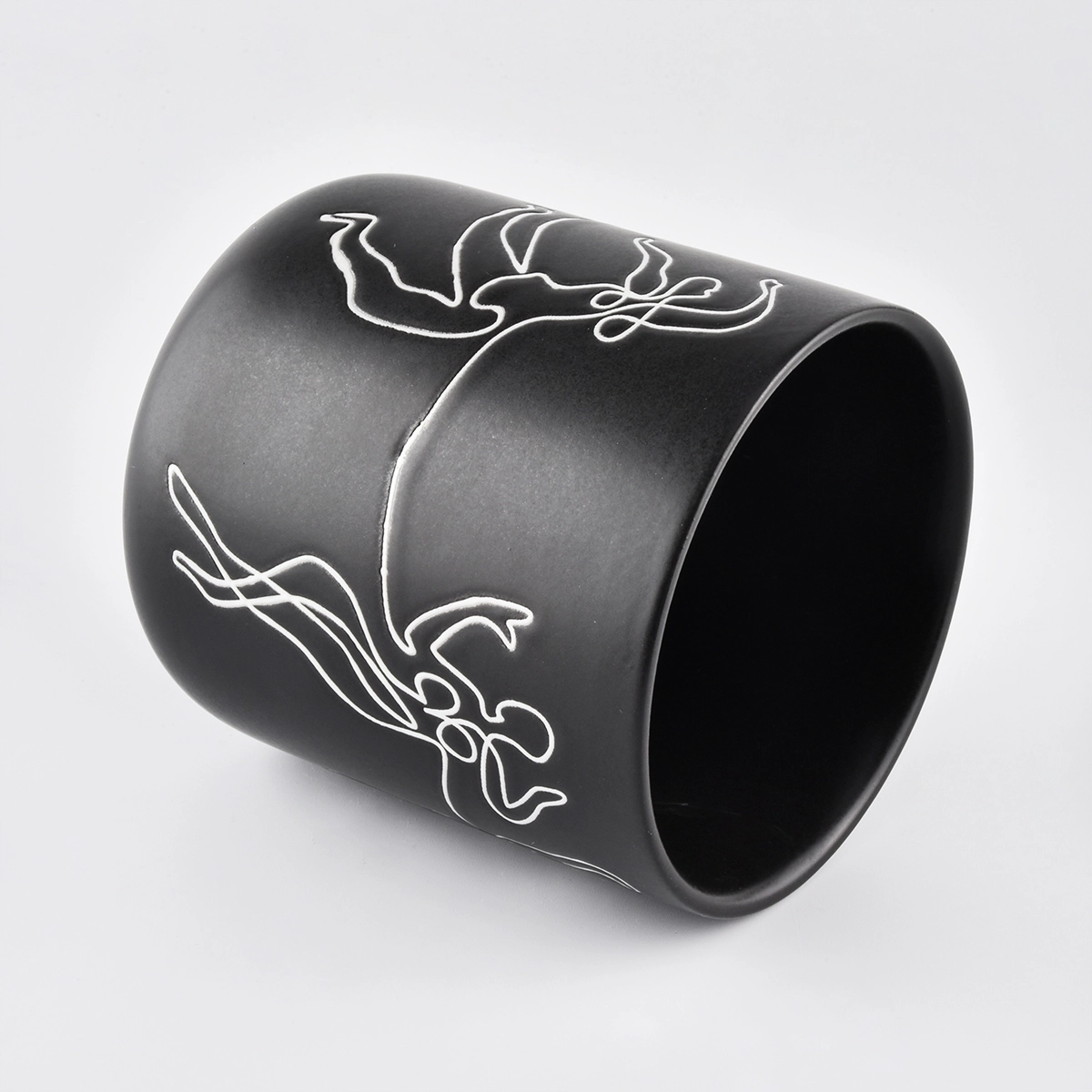 Unique Matte White Ceramic Candle Vessels - COPY - 1f20rh