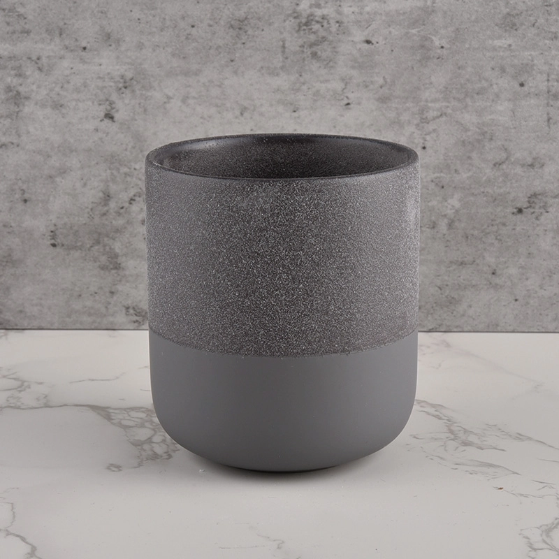 GLAZING MATTE BLACK KERAMISCHE Kerzenküste für Soja-Kerze