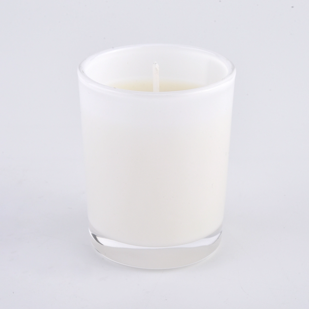 glossy colored glass candle jars 300ml