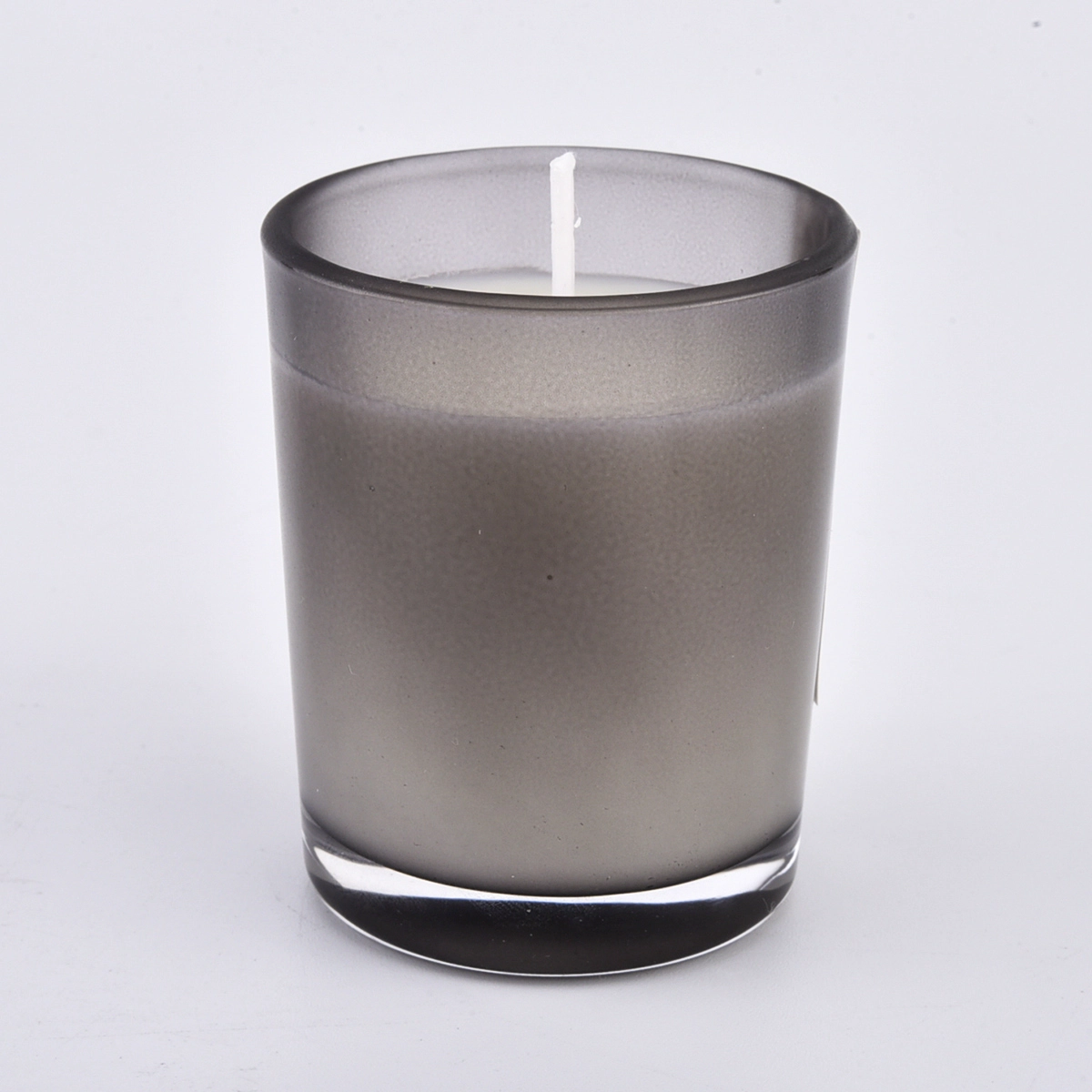 glossy colored glass candle jars 300ml