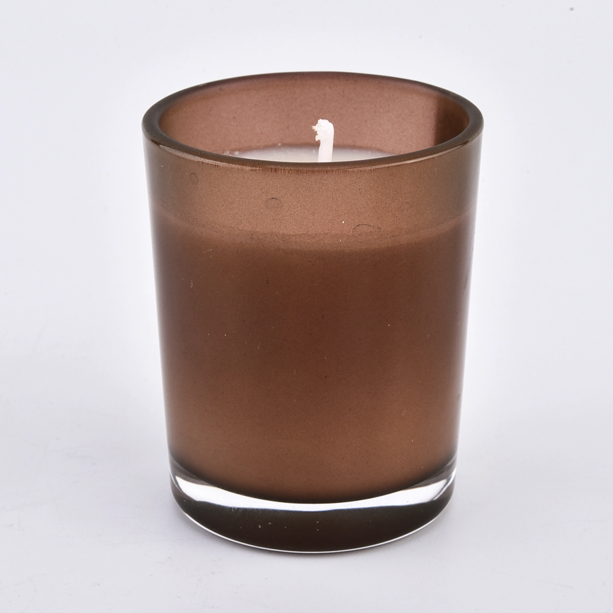 glossy colored glass candle jars 300ml