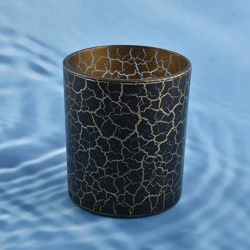 Crack surface glass candle jars wholesale - COPY - 1tddm0