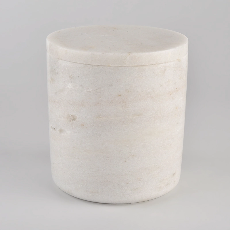 pure marble candle jar luxury marble candle holder with lids 