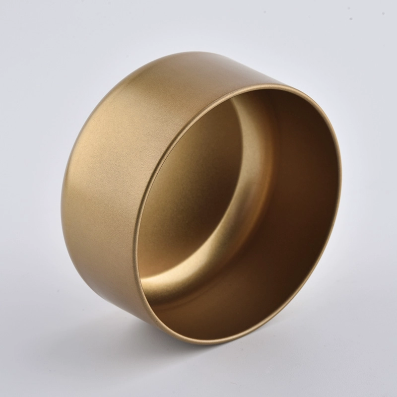 hot sales matte gold metal candle bowl hot sales matte gold metal candle bowl