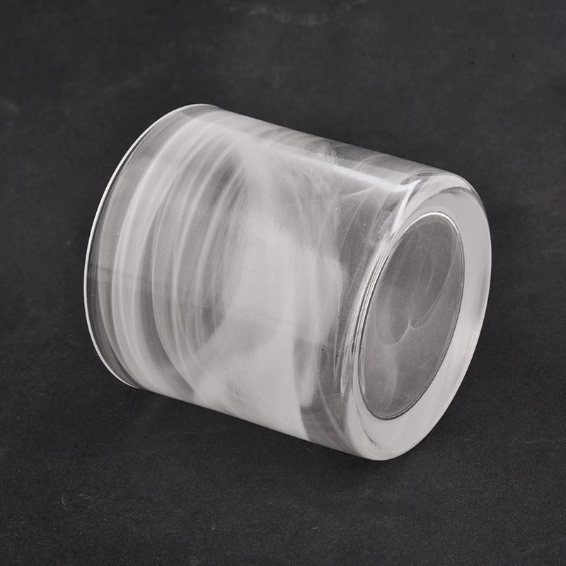 white cloudy effect unique glass candle jars wholesaler white cloudy effect unique glass candle jars wholesaler