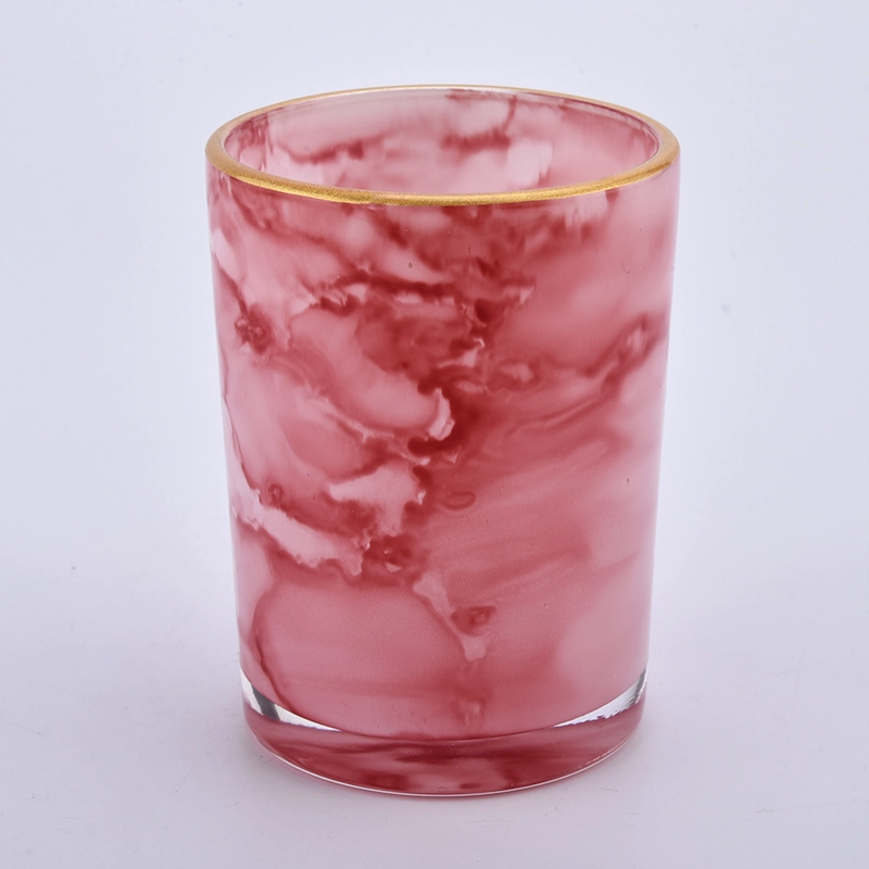 wholeslae 8oz 10oz 12oz candle jars colorful glass containers for candle making 