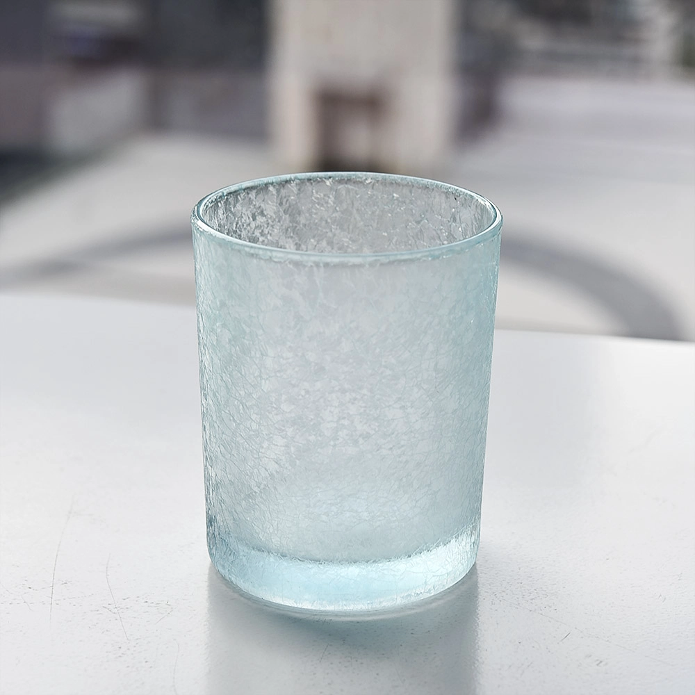 8oz customized cylinder glass candle jars with frosting finish 8oz customized cylinder glass candle jars with frosting finish
