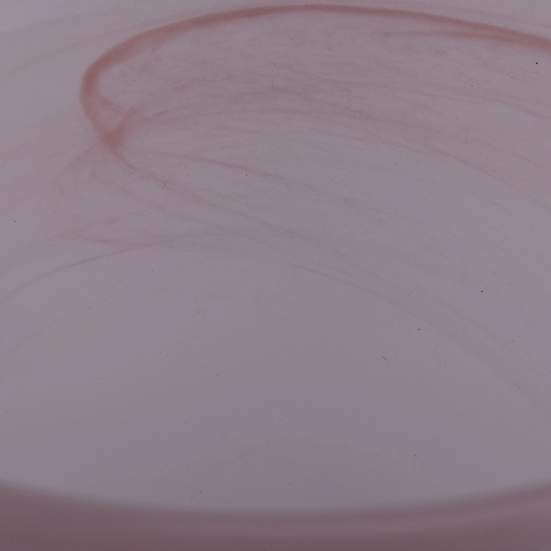 = 8oz 10oz luxury pink glass handmade glass candle holder from Sunny Glassware
