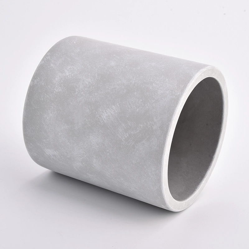 Luxury Grey Cement Jars for Candles for Home Decor Wholesale