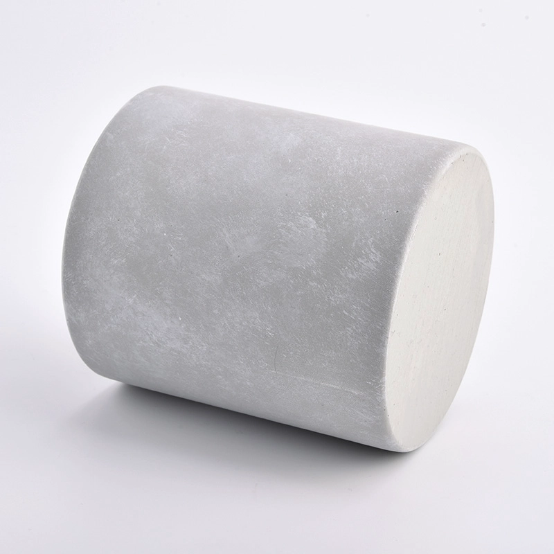 Luxury Grey Cement Jars for Candles for Home Decor Wholesale