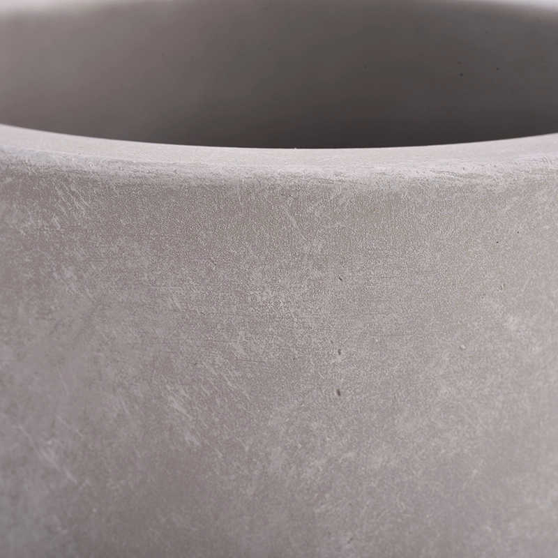 Luxury Grey Cement Jars for Candles for Home Decor Wholesale