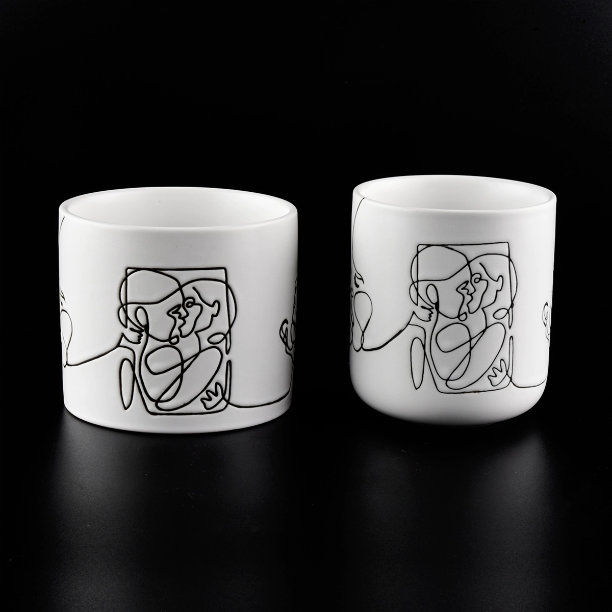Matte ceramic candle containers manufacturer Matte ceramic candle containers manufacturer