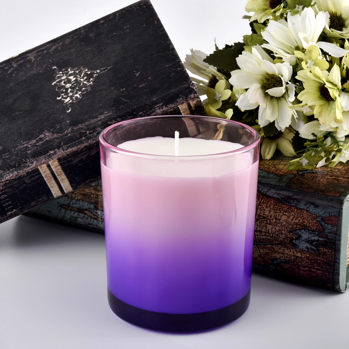 Gradient Colors 11oz glass candle jars - COPY - 4rqu7k