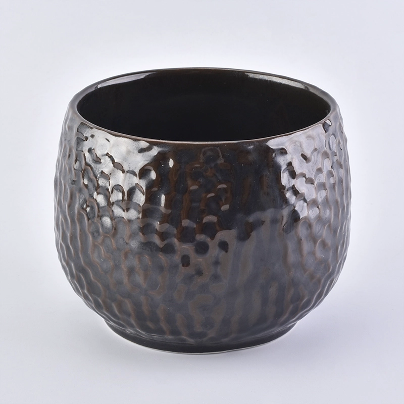 14oz honeycomb pattern ceramic candle jar candle bowl