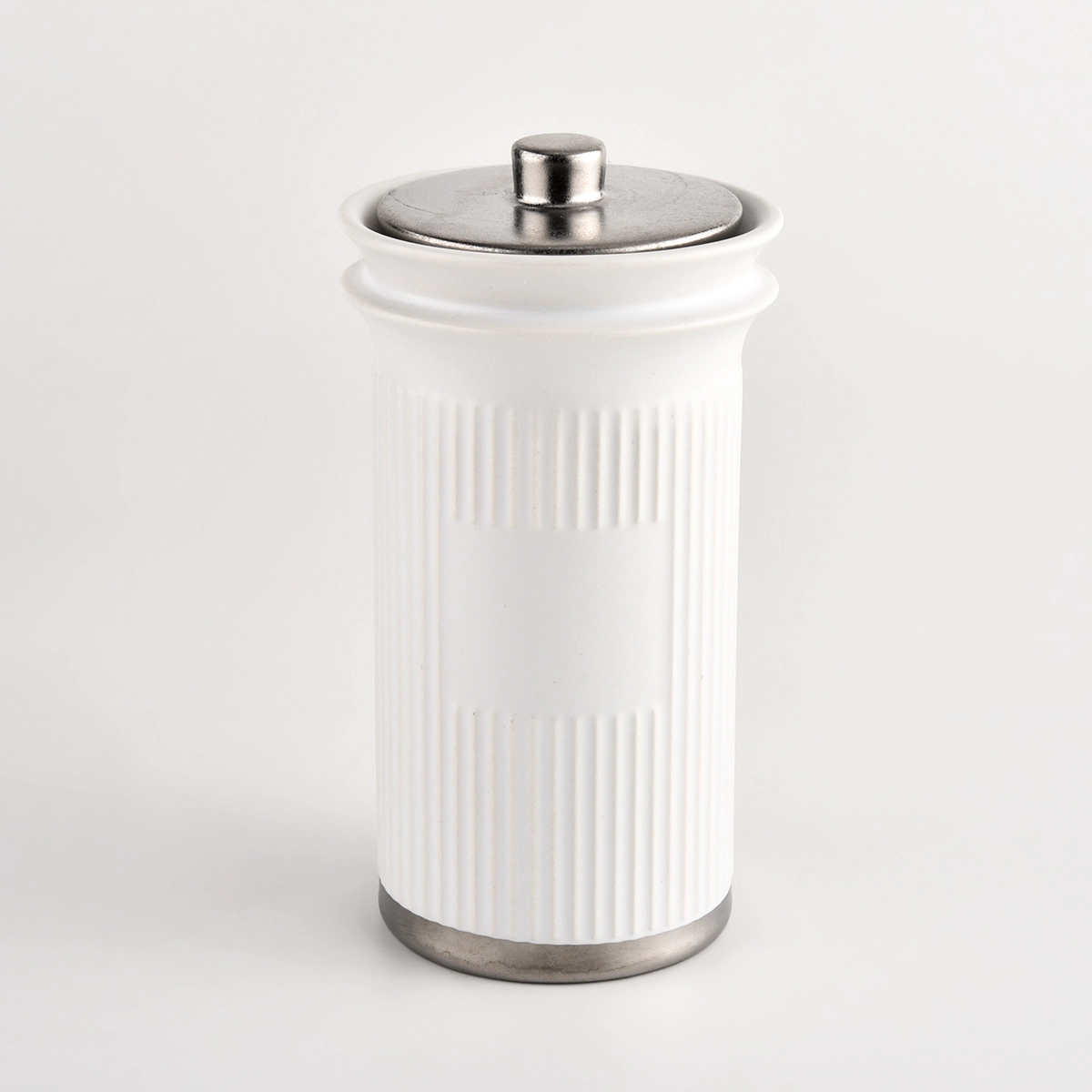 Custom tall white ceramic jars for candle filling with lids Custom tall white ceramic jars for candle filling with lids