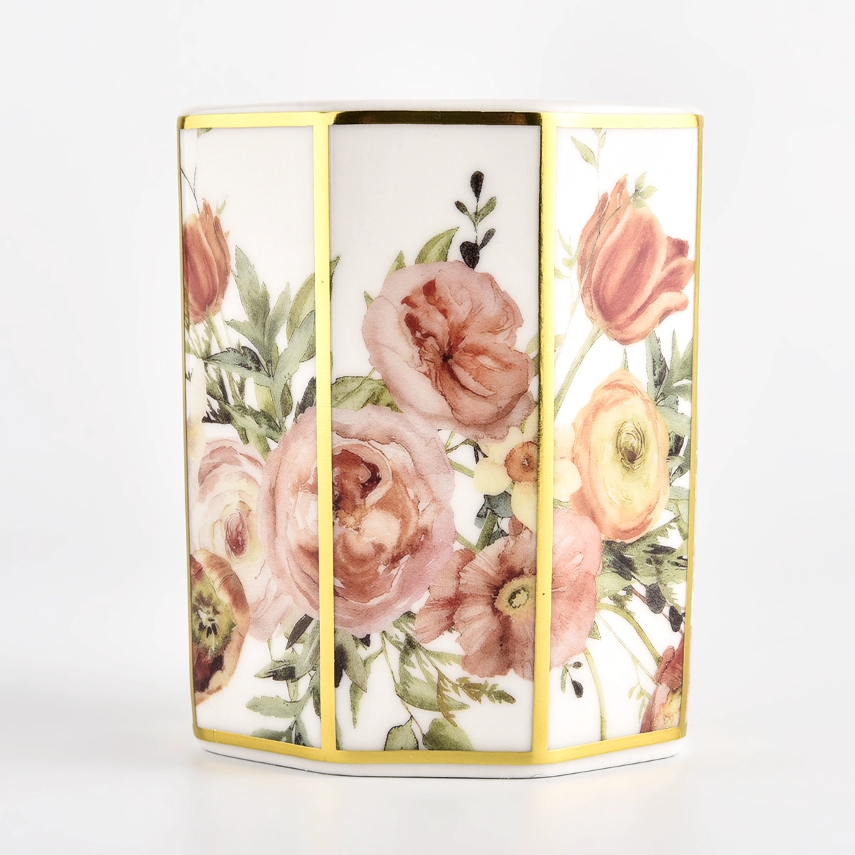 8 sides design ceramic artwork candle jars 8 sides design ceramic artwork candle jars