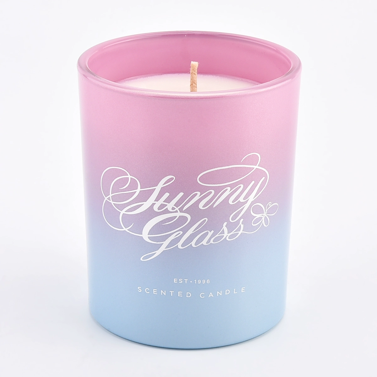 8oz 10oz 12oz 16oz gradient color ombre glass candle jars
