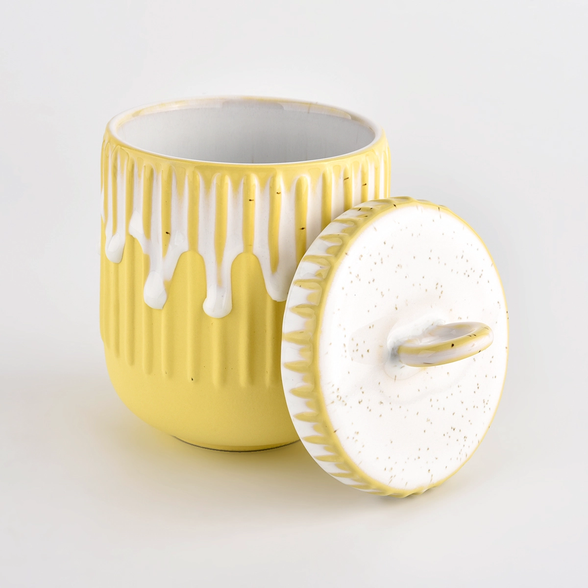 new sesame glazing ceramic candle jar with lid new sesame glazing ceramic candle jar with lid