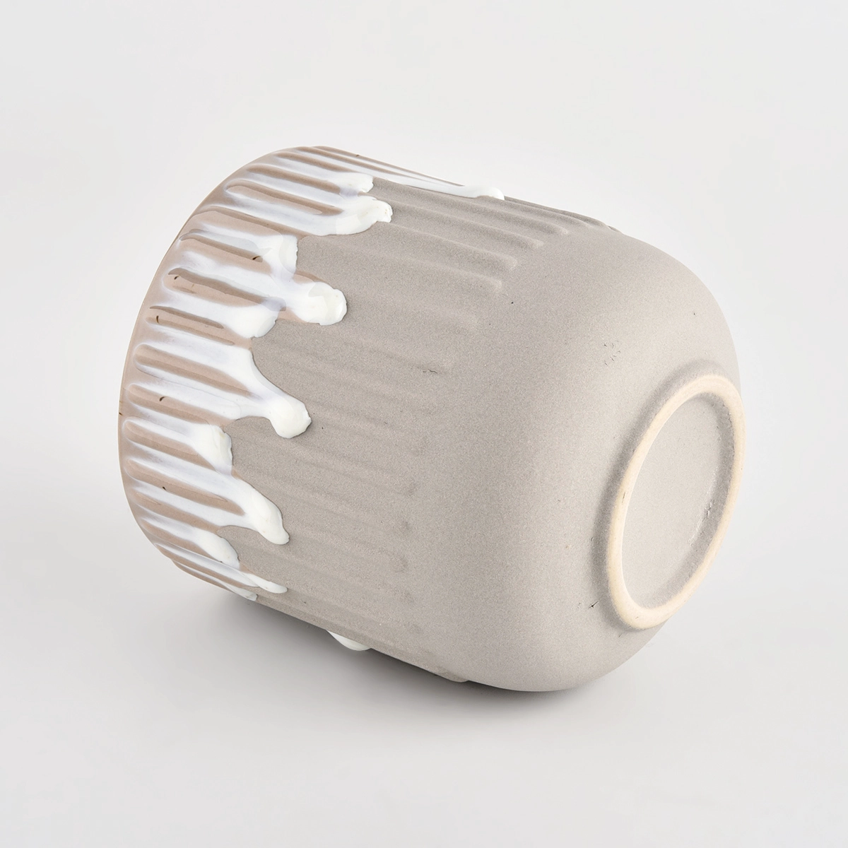 luxury ceramic candle container with lid