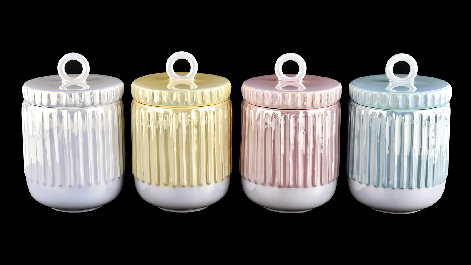 irridescent scented ceramic candle jars with lids for 10oz wax filling irridescent scented ceramic candle jars with lids for 10oz wax filling