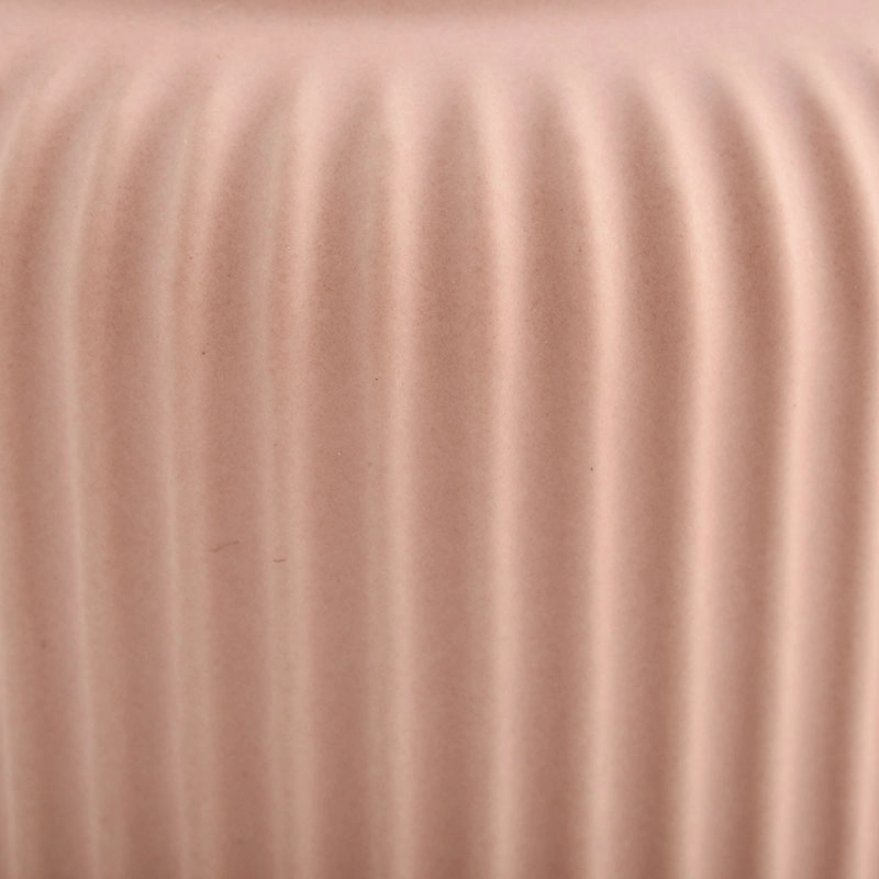 Wholesale Fancy Ceramic Candle Container Stripe Empty Candle Jar