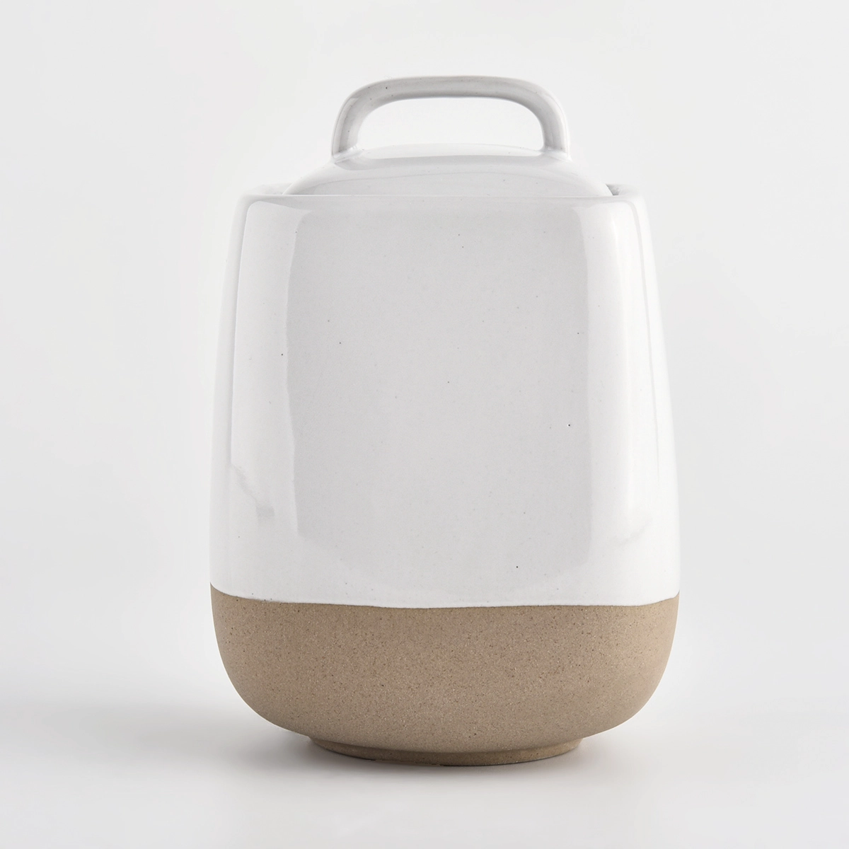 Custom Stoneware Candle Vessel With Lids Wholesale Custom Stoneware Candle Vessel With Lids Wholesale