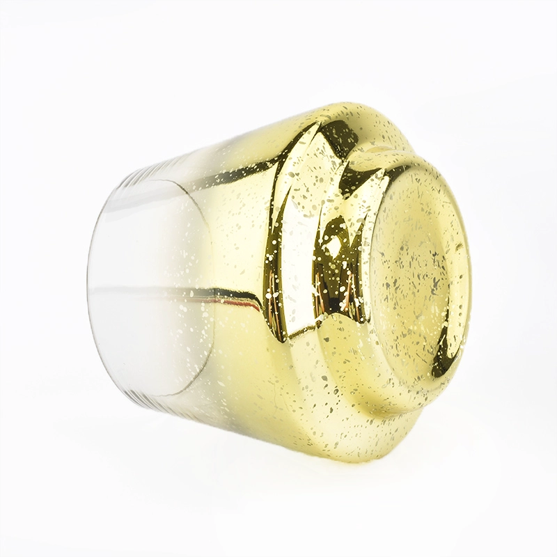 Beautiful Yellow Mercury Glass Candle Jars Beautiful Yellow Mercury Glass Candle Jars