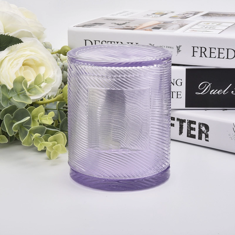 Unique Design 8oz Glass candle Jars with glass cloche