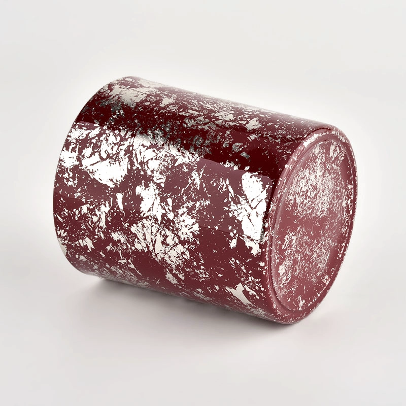fancy design glass vessel for candle making supplier
