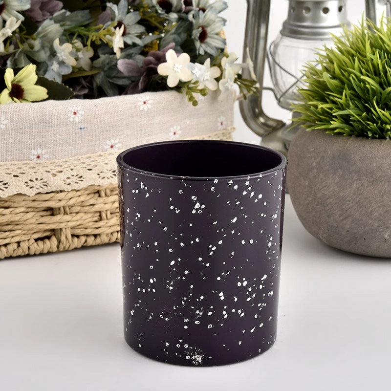 beautiful glass vessel for candle making for christmas gift