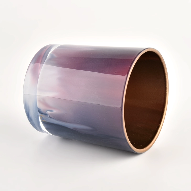 luxury glossy metal decoration glass candle holder luxury glossy metal decoration glass candle holder