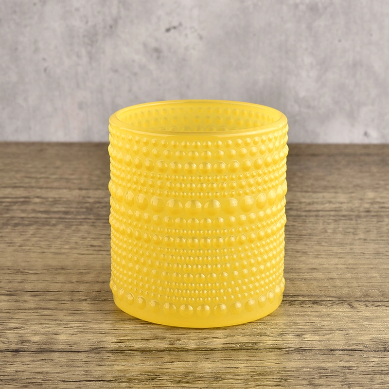 hot sales embossed hobnail glass candle jar hot sales embossed hobnail glass candle jar