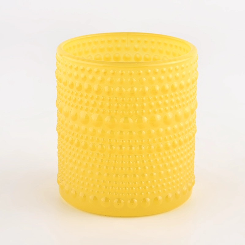 hot sales embossed hobnail glass candle jar hot sales embossed hobnail glass candle jar