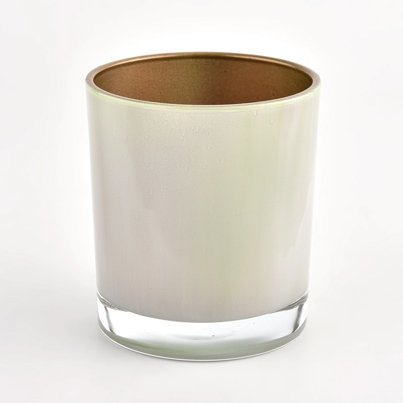 2022 new colurful glass candle jar with 8oz wax inside 